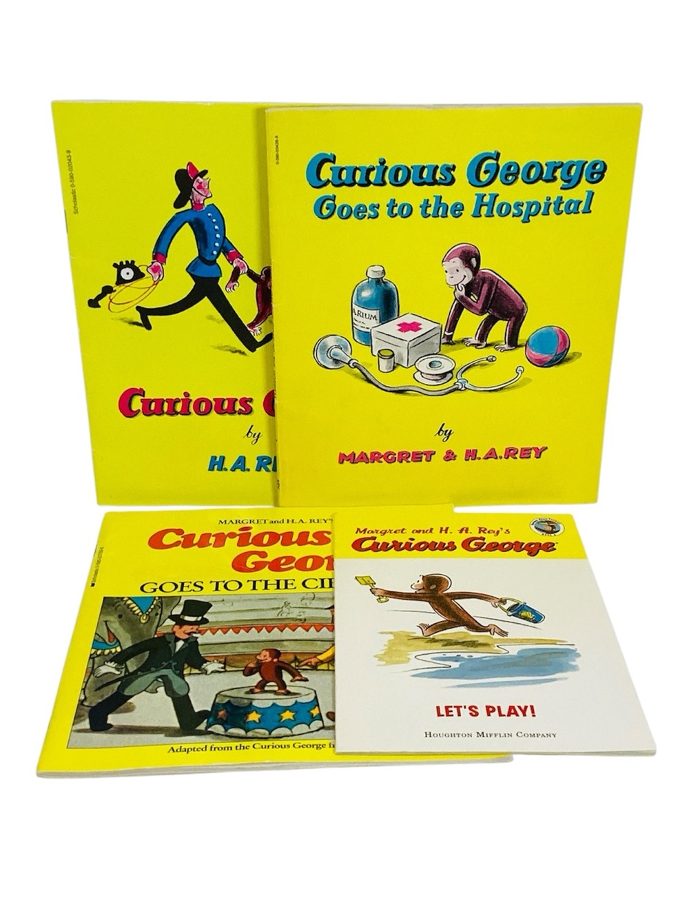 💚 Curious George Children's Book Lot - 4pc.